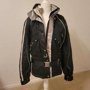 Killy Ski/Snowboard Jacket; Black w/ gray trim; size EU30 or USA S; super warm!